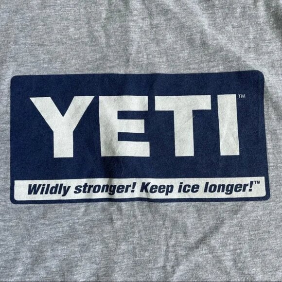 Yeti | Yeti Cooler: Mens Grey Billboard Tee | Size Large - Picture 4 of 9